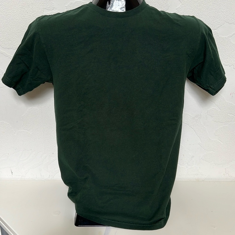 TULTEX Men’s Plain Dark Green Crewneck Short Sleeve T-shirt Size M NWOT